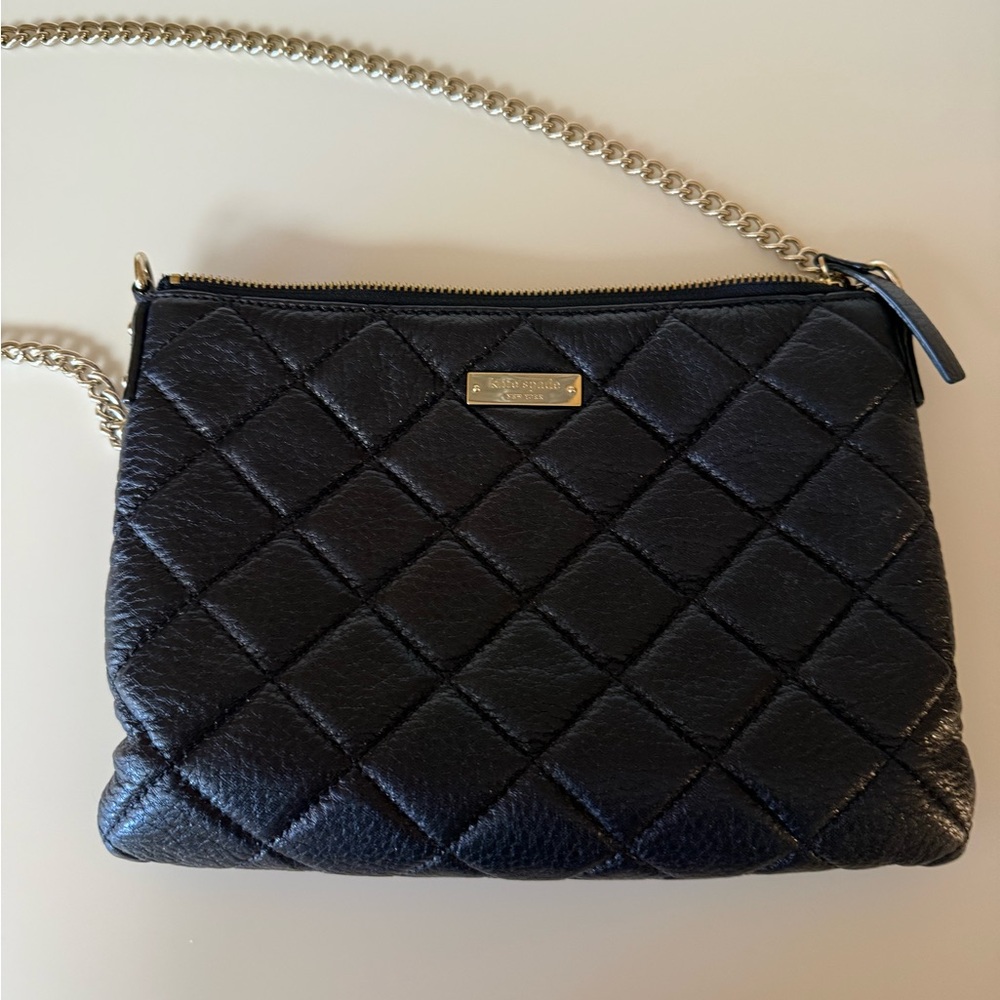 Kate Spade Black Quilted Crossbody Bag
